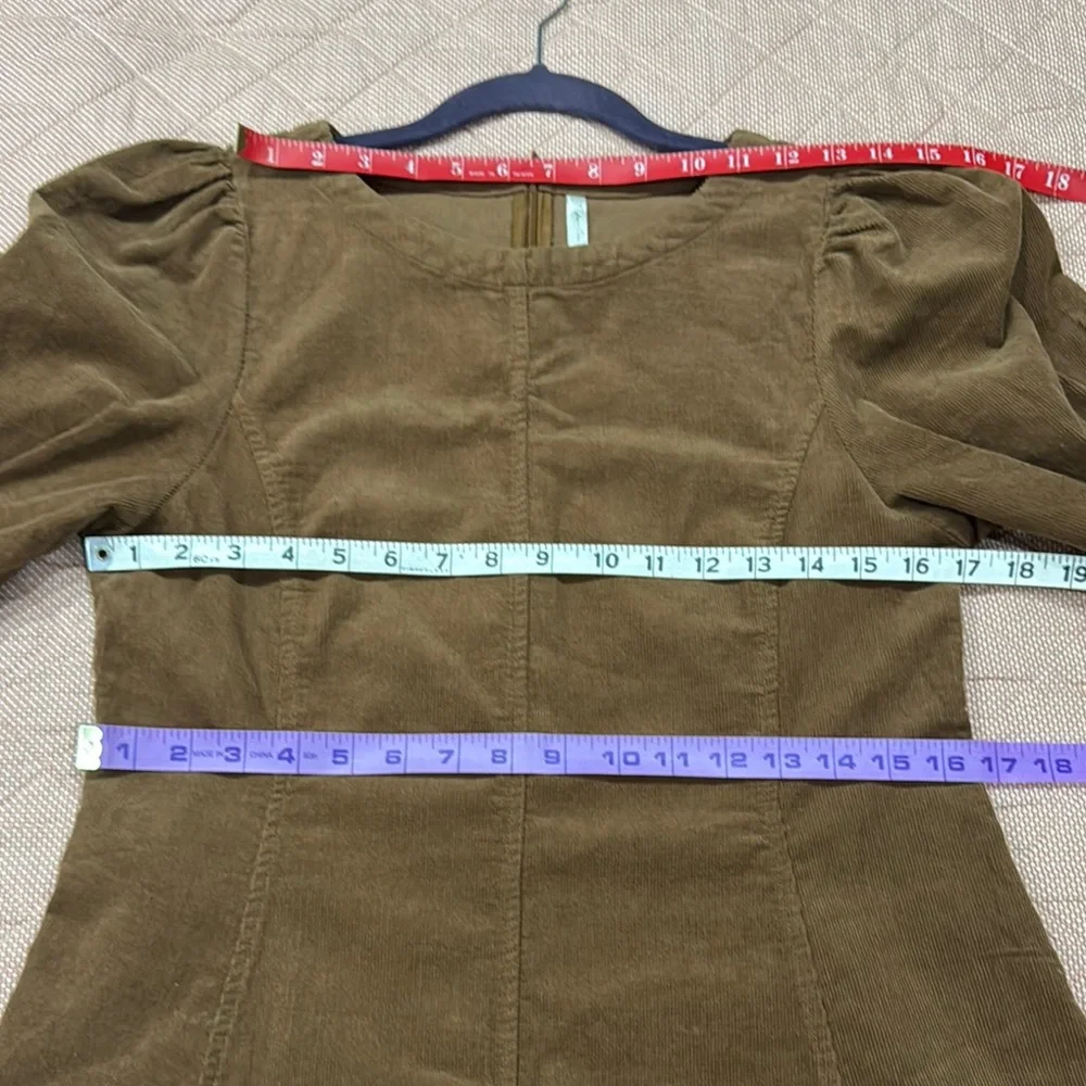 Rylee + Cru Chocolate Corduroy Dress - Picture 3 of 4